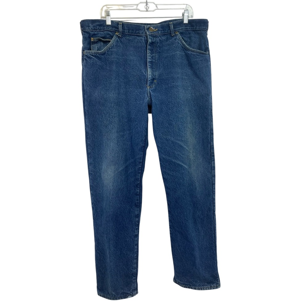 LL bean flannel lined sz 38x 34 Denim Blue Jeans (HH32)